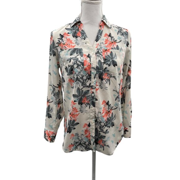 Talbots Nantucket Blouse Womens SP Petites Used Floral - Picture 3 of 16